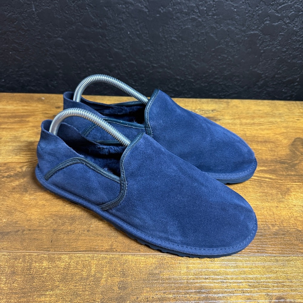 UGG Kenton 3010 Navy Blue Suede Slip On Slipper Mens Size 9
